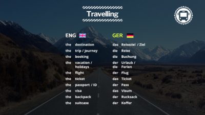 travelling vocabulary