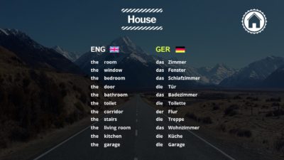 house vocabulary